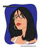 Caricatura rosto estilo cores chapadas, divertida, alegre, decorativa, melhor, viva, desenho rosto funcionários, empresa, avatar, para camiseta,  - Thumbnail 2