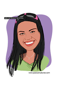 Caricatura rosto estilo cores chapadas, divertida, alegre, decorativa, melhor, viva, desenho rosto funcionários, empresa, avatar, para camiseta, 