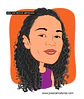 Caricatura rosto estilo cores chapadas, divertida, alegre, decorativa, melhor, viva, desenho rosto funcionários, empresa, avatar, para camiseta,  - Thumbnail 6
