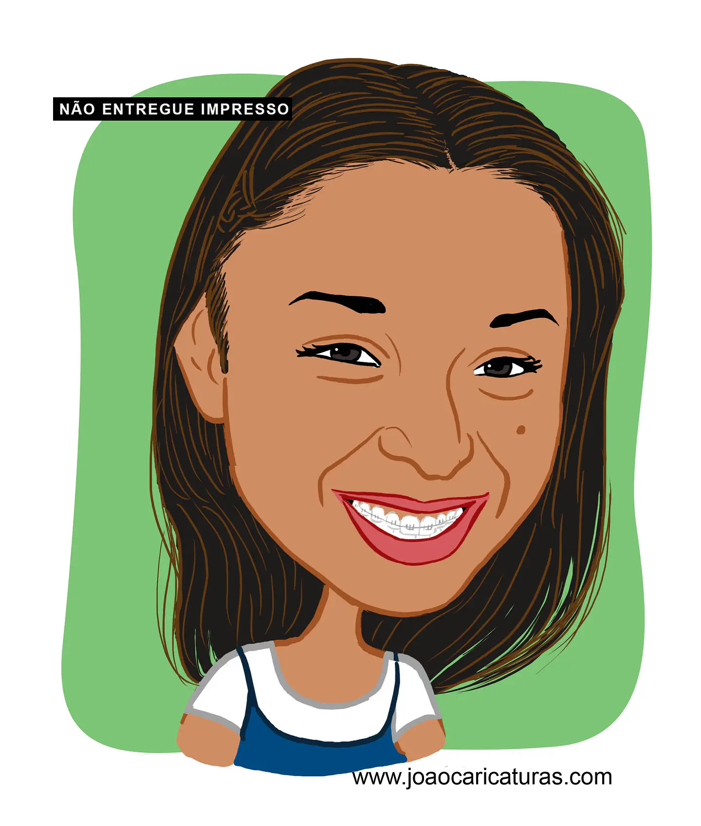 Caricatura rosto estilo cores chapadas, divertida, alegre, decorativa, melhor, viva, desenho rosto funcionários, empresa, avatar, para camiseta,  9
