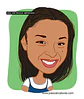 Caricatura rosto estilo cores chapadas, divertida, alegre, decorativa, melhor, viva, desenho rosto funcionários, empresa, avatar, para camiseta,  - Thumbnail 9