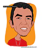 Caricatura rosto estilo cores chapadas, divertida, alegre, decorativa, melhor, viva, desenho rosto funcionários, empresa, avatar, para camiseta,  - Thumbnail 10