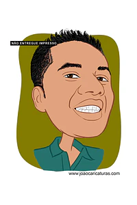 Caricatura rosto estilo cores chapadas, divertida, alegre, decorativa, melhor, viva, desenho rosto funcionários, empresa, avatar, para camiseta, 