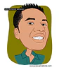 Caricatura rosto estilo cores chapadas, divertida, alegre, decorativa, melhor, viva, desenho rosto funcionários, empresa, avatar, para camiseta,  - Thumbnail 11