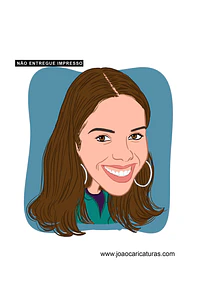 Caricatura rosto estilo cores chapadas, divertida, alegre, decorativa, melhor, viva, desenho rosto funcionários, empresa, avatar, para camiseta, 
