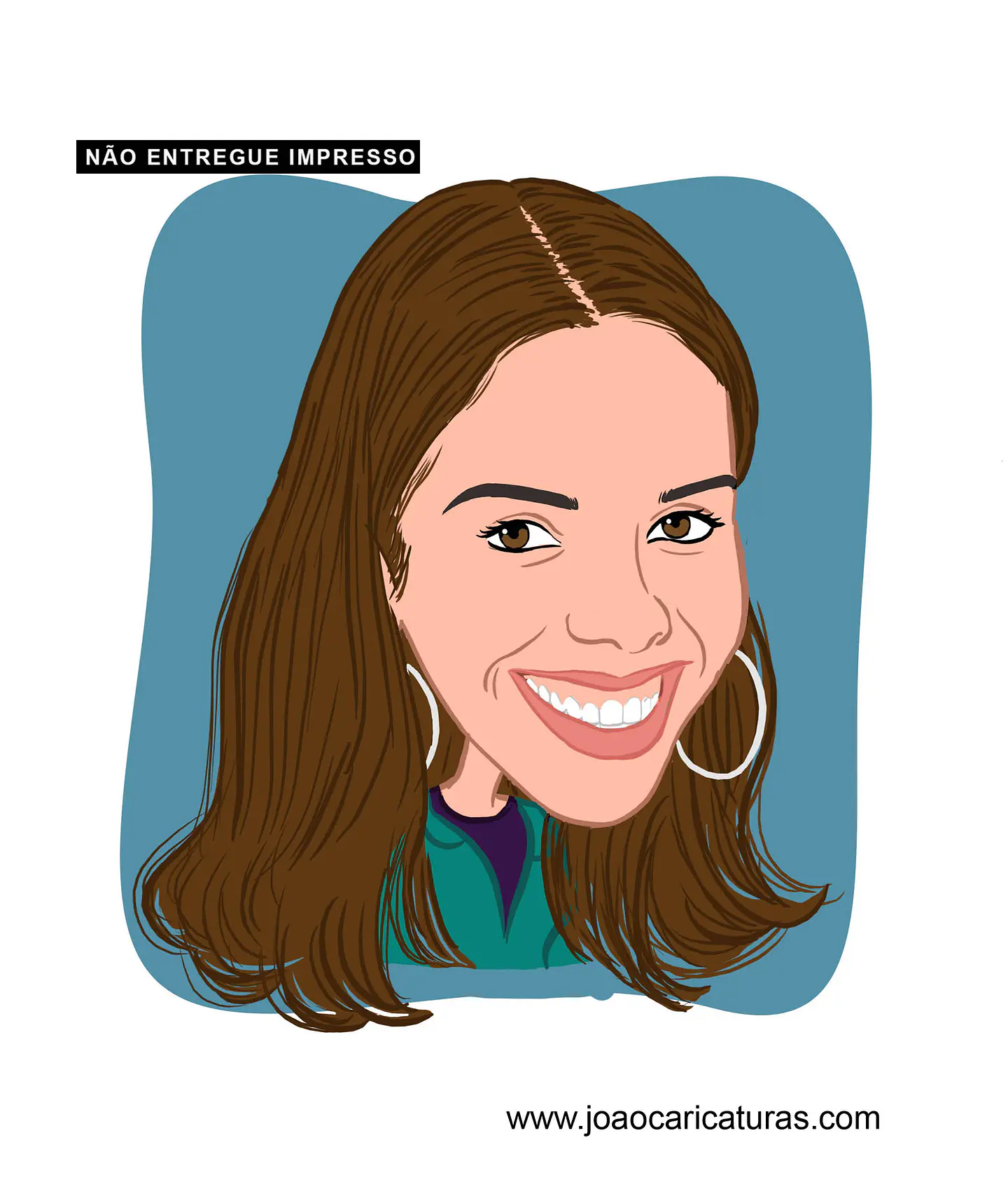 Caricatura rosto estilo cores chapadas, divertida, alegre, decorativa, melhor, viva, desenho rosto funcionários, empresa, avatar, para camiseta,  12