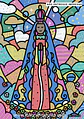 Desenho digital super colorido, São Jorge e Dragão, Santo Antônio, Nossa senhora Aparecida, São Francisco ( baseado no estilo do artista Romero Brito) - Thumbnail 2