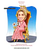 Caricatura, desenho avó, mãe, matriarca, senhora, sra, vovó, netos, filhos, rainha, coroada, trono, centenária, poderosa, sentada, família, realeza, poderosa, fiel, caprichada, idêntica, igual a foto - Thumbnail 2