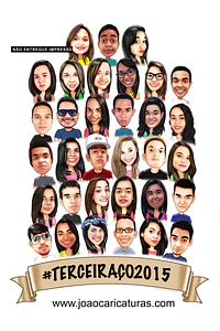 Caricatura rostos, (preço por pessoa) de grupos, alunos, amigos, turmas, salas, garotada, profissionais, juntos, para camiseta.primeira série, segunda, terceira, quarta, quinta, sexta, sétima, oitava 