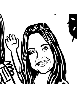 Desenho estilo xilografia, nordestino, estilizado,cordel,1 cor, preto e branco, xilo, caricatura, menina, pessoa, personalizado, sertão, corel, vetorizado, aniversário, ilustração
