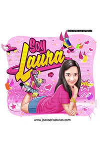 Caricatura  Personalizada  Convite  Aniversário Jovem Menina Patinadora Patins  Antigo Quad Esporte 4 Rodinhas  Skate Roller Botinha 9 10 11 12 13 14 15 16 anos, Soy Luna 