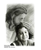 Montagem Primeira Comunhão, Eucaristia, Deus, foto, menina, filho,  Cristo , Jesus, com criança, garota, abraçando, protegendo, memória eterna, nos braços , acolhida - Thumbnail 4