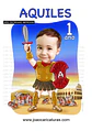 Caricatura bebê, gladiador, Aquiles, maximo, Guerreiro, tròia, 1, 2, 3, 4, 5 anos, Roma, espada, escudo, linda, exatamente igual, criança,menino - Thumbnail 3