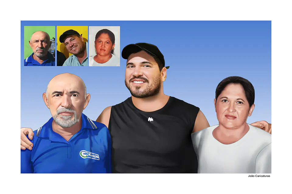 Fotomontagem Realista com Pessoas Falecidas | União de Fotos Antigas 5