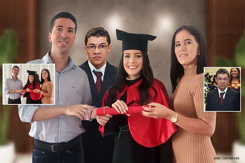 Edição de fotos acrescentando pessoas na foto, montagem fotos de família a partir de fotos separadas, pai, mãe, avó, avô que faleceram juntos c netos. retrato antigos com retratos novos, fotos antigas