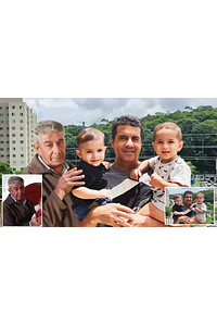 Retoque e edição para colocar outra pessoa na mesma foto de família, pai, filho, tio, tia, avó, avô, amigos, criação de foto de família toda junta,  foto família para presentear