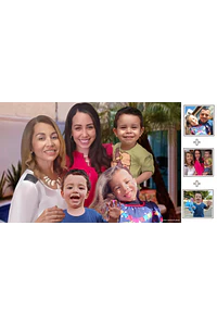 Edição de fotos acrescentando pessoas na foto, montagem fotos de família a partir de fotos separadas, pai, mãe, avó, avô que faleceram juntos c netos. retrato antigos com retratos novos, fotos antigas
