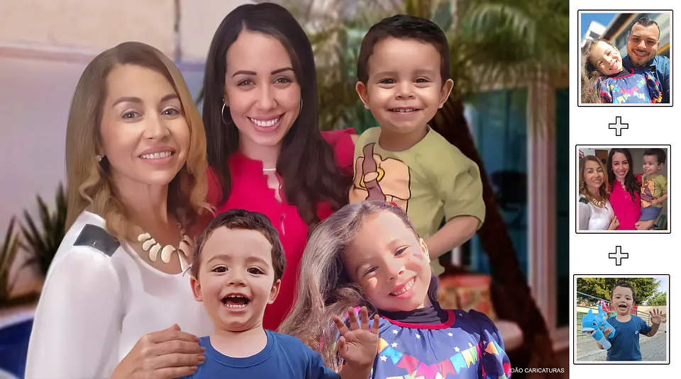 Edição de fotos acrescentando pessoas na foto, montagem fotos de família a partir de fotos separadas, pai, mãe, avó, avô que faleceram juntos c netos. retrato antigos com retratos novos, fotos antigas 3