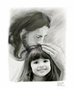 Montagem Primeira Comunhão, Eucaristia, Deus, foto, menina, filho,  Cristo , Jesus, com criança, garota, abraçando, protegendo, memória eterna, nos braços , acolhida - Thumbnail 2