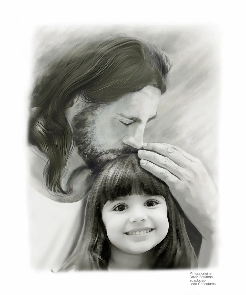 Montagem Primeira Comunhão, Eucaristia, Deus, foto, menina, filho,  Cristo , Jesus, com criança, garota, abraçando, protegendo, memória eterna, nos braços , acolhida 2