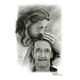 Montagem fotográfica Jesus, pai, tio, avô, com ente falecido