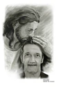 Encomende e de presenteie com uma linda montagem com Cristo, montagem fotográfica Jesus, pai, tio, netos, filho, avô, com ente falecido - Thumbnail 1