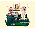 Caricatura aniversário micareta cantores famosos músicos samba show trio elétrico cantando tocando Bel Marques e Durval Lelys Ivete Zangalo carnaval folia rua