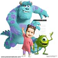 Caricatura personalizada adaptando personagens Sullivan  Mike e Boo de monstros SA para banner aniversário no tamanho 1m - Thumbnail 2