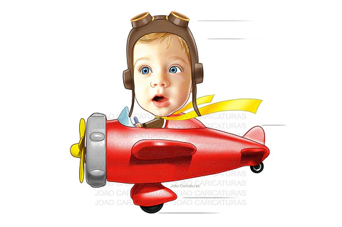 Site -João Caricaturas - desenhos de rostos de lindas e fofas caricaturas digitais  aniversário convite de criança menino - Pequeno príncipe arte para o cliente imprimir