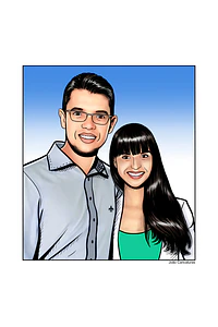 Desenhos Digitais Super Personalizados no Estilo História em Quadrinhos um belo presente que surpreende. Encomende o seu agora!