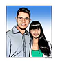 Desenhos Digitais Super Personalizados no Estilo História em Quadrinhos um belo presente que surpreende. Encomende o seu agora! - Thumbnail 4