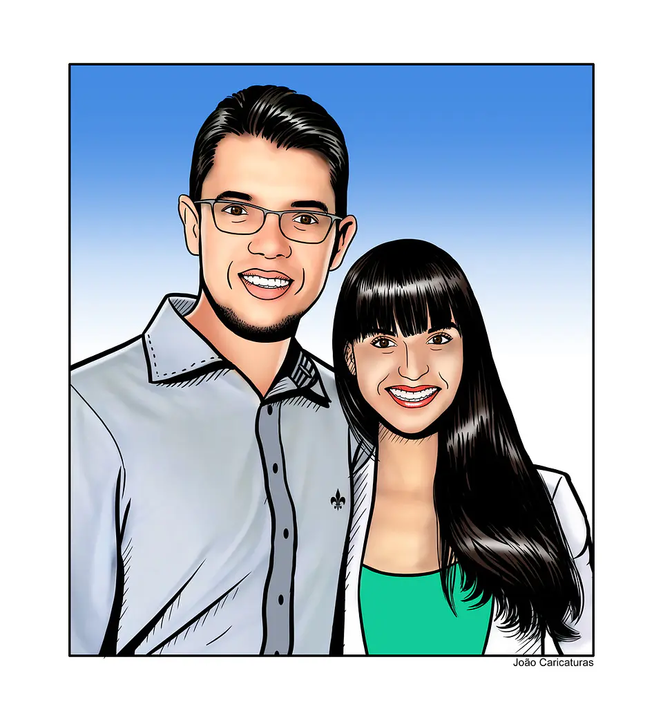 Desenhos Digitais Super Personalizados no Estilo História em Quadrinhos um belo presente que surpreende. Encomende o seu agora! 4