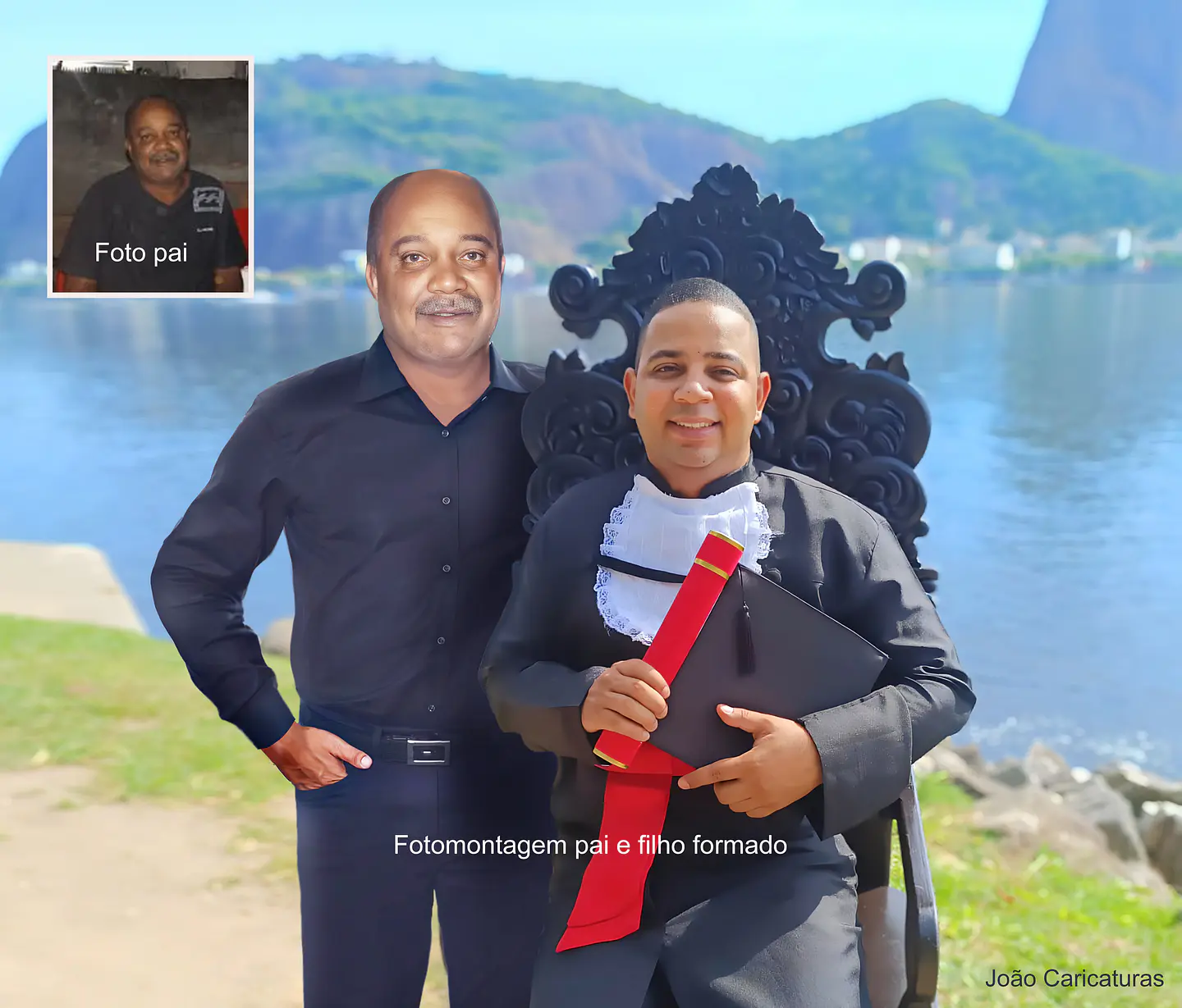 Homenagem de Formatura com Pai Falecido – Montagem de Fotos Personalizada 2