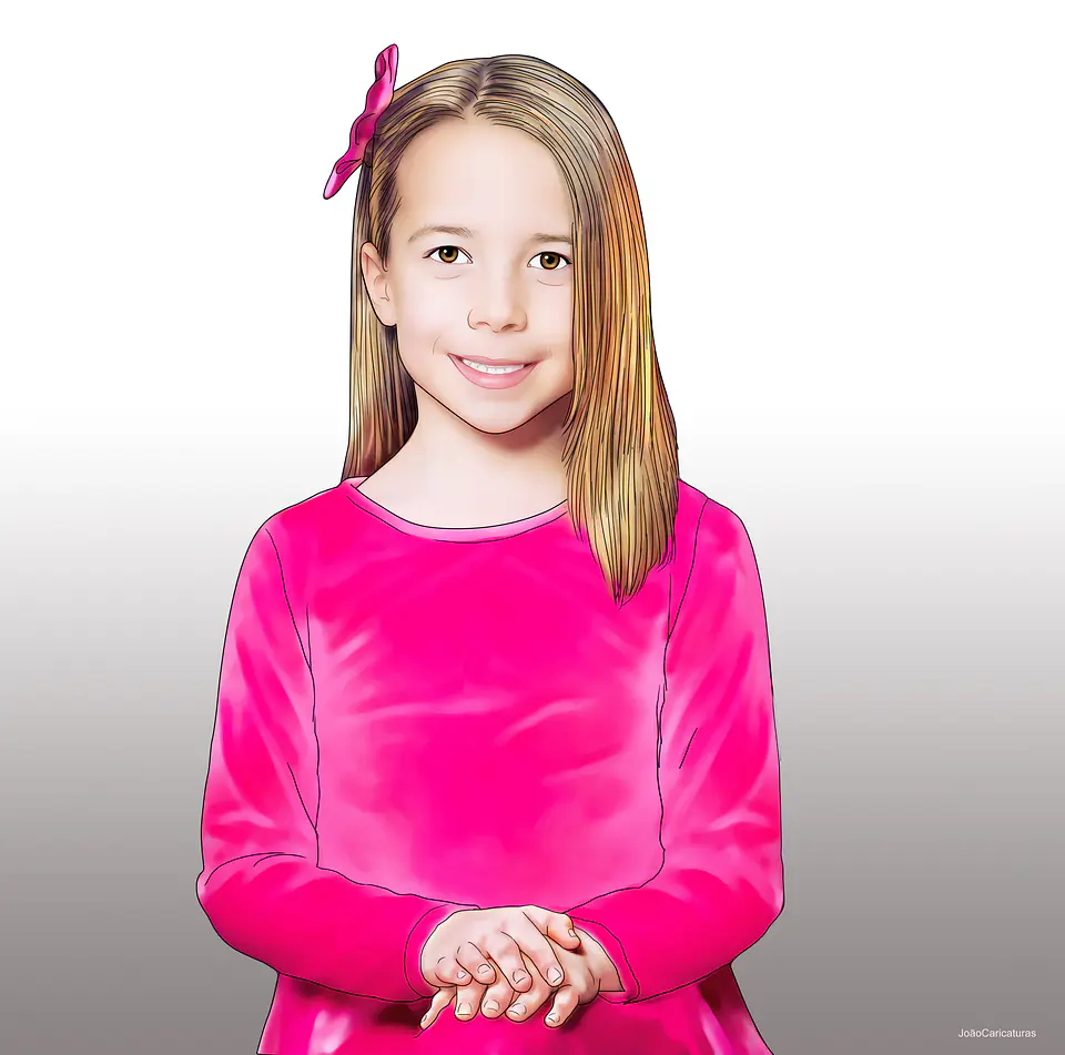 Desenho Realista de Família Personalizado 5