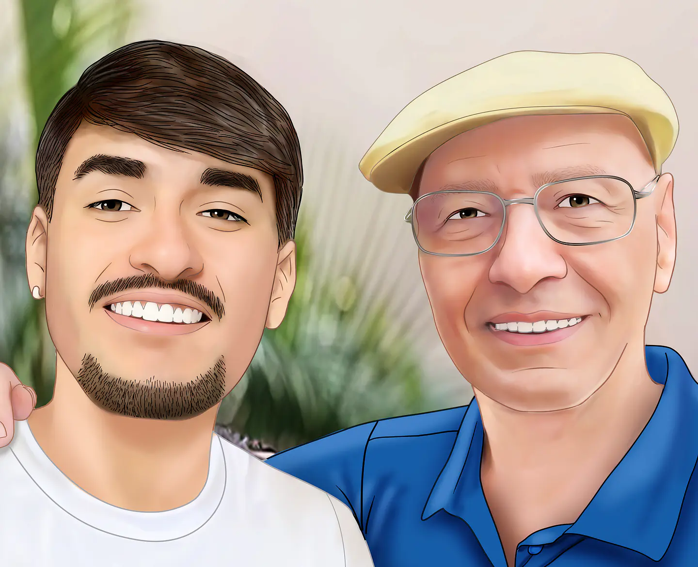 Desenho Realista de Família Personalizado 6