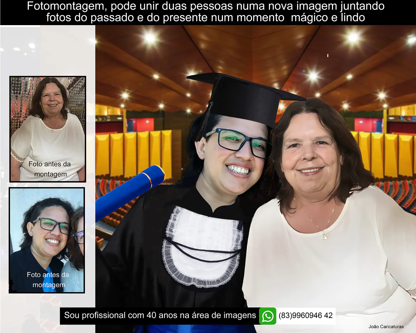 Homenagem de Formatura com Pai Falecido – Montagem de Fotos Personalizada 4