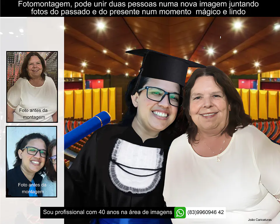 Homenagem de Formatura com Pai Falecido – Montagem de Fotos Personalizada 4
