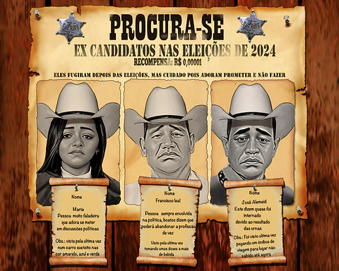 Desenho  de caricaturas ou vídeos de deboche político, tirando sarro, memes, zoando politicamente