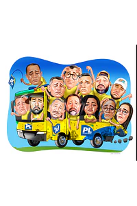 Desenho  de caricaturas ou vídeos de deboche político, tirando sarro, memes, zoando politicamente
