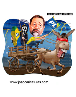 Desenho  de caricaturas ou vídeos de deboche político, tirando sarro, memes, zoando politicamente