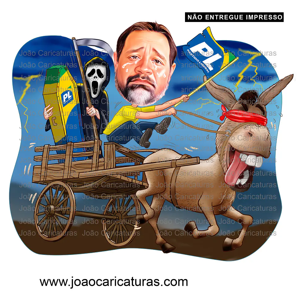 Desenho  de caricaturas ou vídeos de deboche político, tirando sarro, memes, zoando politicamente 1