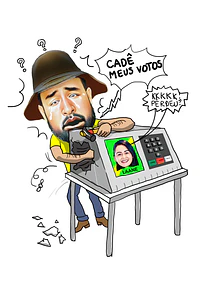 Desenho  de caricaturas ou vídeos de deboche político, tirando sarro, memes, zoando politicamente