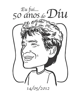 Desenho de caricatura com traço preto fio contornado  comemorativo banner  grande gigante  idêntico rosto amigo pai mãe eu fui nos 30 40 50 60 70 80 90 anos festa aniversário