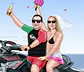 Caricatura casamento noivo pilotando moto ski, jet ski, moto aquática, mar, sentados, namorados, casando, RXT X - Thumbnail 3
