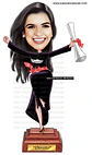 Caricaturas digitais mulher certificado direito desenho rosto delicados e super idênticos, Formandos universitários diplomados, formados, formatura, direito civil, RH, recursos humanos, direito - Thumbnail 3