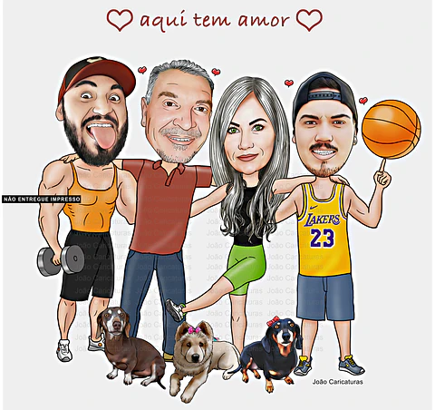 " Preço por pessoa" ,chique  moderno  filharada, filho,  filhas, pai, mãe, basquet, cão, cachorinho , alteris, família,unida, quadro, pets,