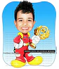  Caricatura digital, tartaruga, caipira, fazendinh, ninja buzzy woody, junina, mickey, jogador, festinha anivers, filho criança bebê menino, voando, super, boy, bola, batman, roqueiro, patrulha canina - Thumbnail 10