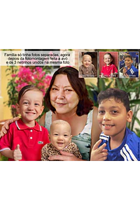 E se você pudesse reunir em uma só foto quem já partiu e quem acabou de chegar à família?