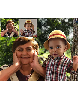 E se você pudesse reunir em uma só foto quem já partiu e quem acabou de chegar à família?