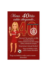 Caricatura mulher torcedora brindando aniversário fluminense palmeiras corinthias time bonita festa comemoração imprimir boteco champanhe 